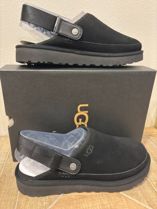 NEW UGG Goldencoast Clog Men\'s Size 13 Black Slip On Comfort Shoe